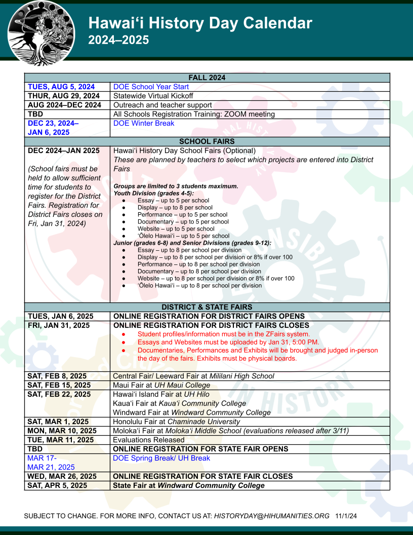 Hawaiʻi History Day 2024-2025 Calendar – Hawai'i Council for the Humanities hawai-i-history-day-2024-2025-calendar-hawai-i-council-for-the-humanities